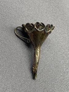 Antique Sterling Silver 925 Miniature Funnel Pendant
