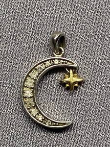 lot 13B image: Sterling Silver 925 Moon Pendant