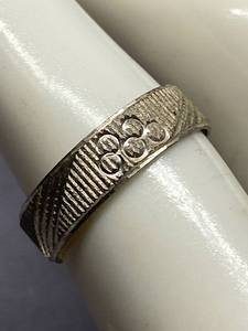 lot 28B image: Sterling Silver 925 Band Ring Elegant Design Size 6.75