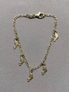 lot 39B image: Sterling Silver 925 Dolphin Charm Bracelet