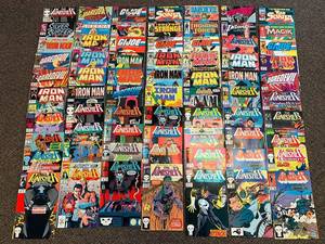 lot 48R image: Large Vintage Comic Book Lot Marvel Iron Man G.I. Joe Punisher