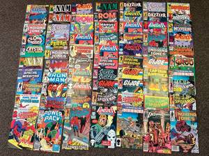 lot 56R image: Vintage Marvel Comic Lot The Punisher GI Joe Spider-Man