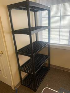 lot 68R image: Heavy-Duty Plastic Shelving Unit