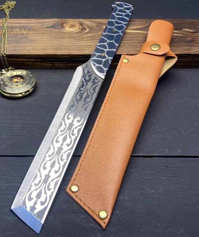 lot 12C image: Brand New 13 Fixed Blade Outdoor Knife with Sheath N