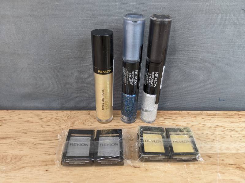 lot 5D image: 5 Brand New Revlon Photo Ready Eye Art, Lip Gloss, and Eye Shadow N
