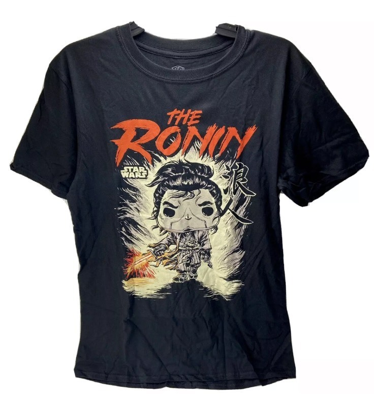 lot 49J image: Brand New Pop Star Wars The Ronin T-Shirt Black Mens Size XL N