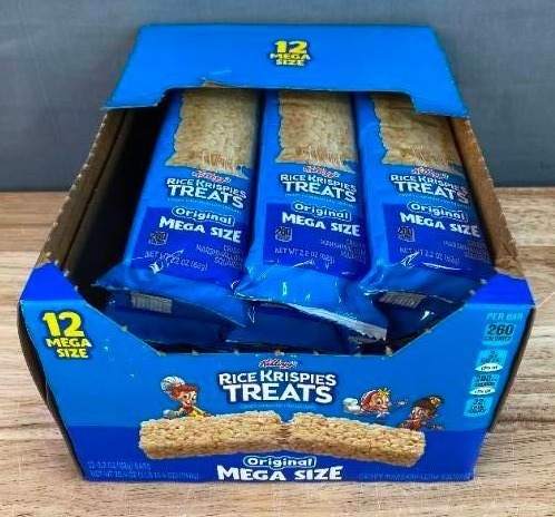 lot 1A image: 12 Brand New Rice Krispies Treats - Mega Size N