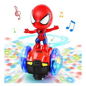 lot 62 image: Brand New Toy for Boys 4-6 Dancing Super Spider Car Robot Sensory Toy Car with Colorful Flashing Lights & Music, Fun Birthday Christmas Stocking Stuffing Gifts Interactive Toy N