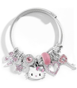 lot 28E image: Brand New Cute Bracelets, Adjustable Stainless Steel Composite Bracelet Bangles, Classic Cartoon Design Jewelry N