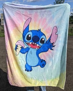lot 35E image: Brand New Cartoon Stitch Super Soft Blanket N