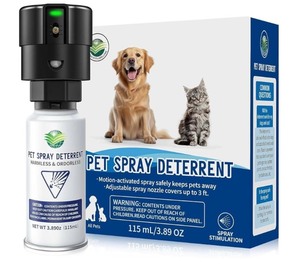 lot 58 image: Brand New QSKUDP Cat and Dog Pet Spray Deterrent 3.89 oz N