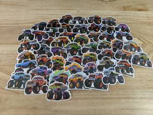 lot 131E image: 50 Total Brand New Monster Truck Stickers N