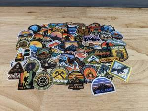 lot 113E image: 50 Total Brand New Outdoor Stickers N