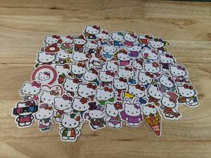lot 80E image: 50 Total Brand New Hello Kitty Stickers N