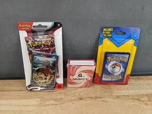 lot 18E image: 3 Pokemon Card Packs - Obsidian Flames Trading Card Game, Gravity Booster, 20-Pack N
