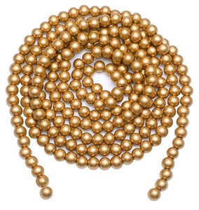 lot 111 image: Brand New Frienda 100 Feet Wooden Bead Garland Home Decoration in Gold N