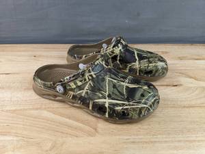lot 49E image: Brand New Hobibear Croc Style Clogs - Mens Size 9 Sandals Camo, Womens Size 10.5 N