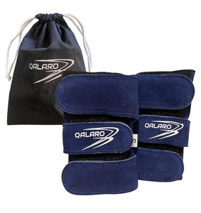 lot 121 image: Brand New Qularo Suede Wrist Supports (Pair) with Bag N