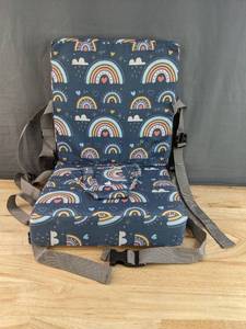 lot 138 image: Brand New Toddler Booster Seat for Dining Table, Rainbows Blue N