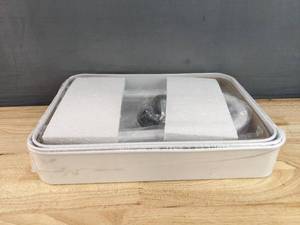 lot 136 image: Brand New 3-Tier Metal Utility Cart with Wheels, White N