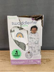 lot 150 image: Brand New Swaddle Me by Ingenuity Arms Free Baby Swaddle (1 Piece) 3-6 Months14-18 Lbs N
