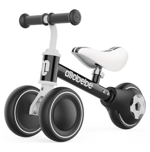 lot 144 image: Brand New allobebe Baby Balance Bike, Cute Toddler Bikes 12-36 Months Black (With Light) $52.64 Retail N