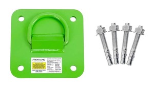 lot 142 image: Brand New FRONTLINE FALL PROTECTION COP01 Concrete and Steel D-Ring Reusable Anchor Plate $39 Retail N