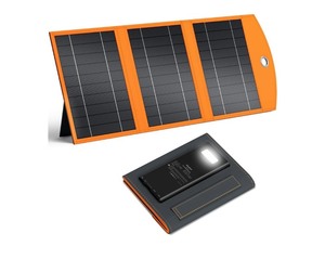 lot 14E image: Brand New Solupup 10000mah Solar Charger Power Bank, 30W Foldable Portable Solar Panel, Fast Charging with 1 Type-C & 2 USB-A Ports, Ipx5 Waterproof, for Phone, Tablets & Multiple Devices, Camping Outdoor Use $90 Retail N