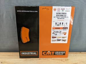 lot 19E image: Brand New CMT Orange Tools 219.090.12 Ultra Finish Saw Blade $65 Retail N