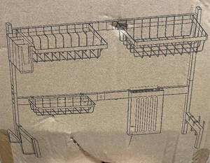 lot 200 image: Brand New Clothink Over The Sink Dish Drying Rack N