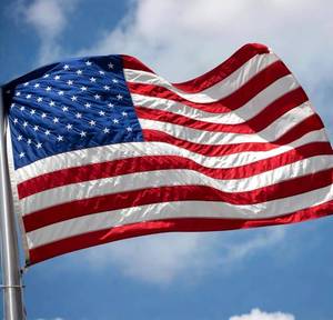 lot 203 image: Brand New VIPPER American Flag 5x8 Outdoor Heavy Duty Nylon with Embroidered Stars N