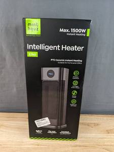 lot 94E image: Brand New Minthouz Space Heater - 1500W PTC Ceramic Tower Heaters for Indoor Use with Remote $60 Retail N