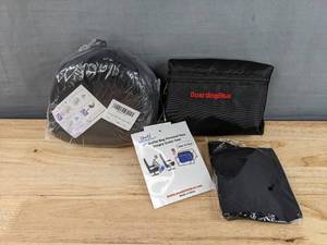 lot 198 image: Brand New 17X13X8 Inches JetBlus Airlines Personal Item Under Seat Duffel Bag Black and Memory Foam Neck Pillow N