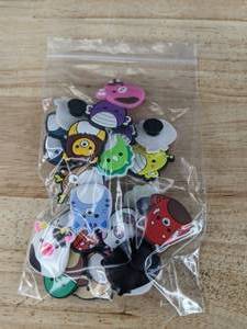 lot 9E image: 22 Brand New Squishmallow Character Croc Charms N