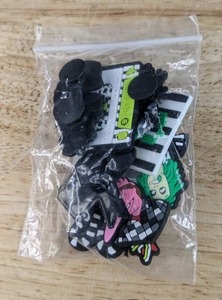lot 82E image: 9 Brand New Beetlejuice Character Croc Charms N