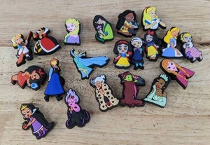 lot 47E image: 20 Brand New Disney Princess Character Croc Charms N