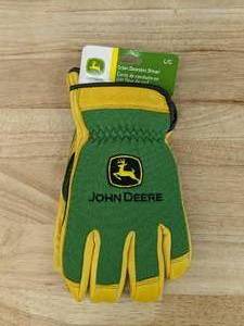 lot 33E image: Brand New John Deere Grain Deerskin Driver Gloves Size Large N
