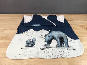 lot 220 image: Brand New Jump Off Jo Unisex Baby Sleep Sack Zippered Bears Size Large 18-24 Months N