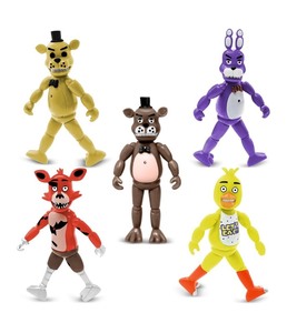lot 89E image: 5 Brand New Action Figures Toys 5.5 Inches Collectible Toys Set with Movable Joints Light Cake Toppers for Video Games Fans Boys, Girls, Kids and Adults as Gift N