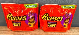 lot 4A image: 2 Brand New Bags of Reeses Pretzels Peanut Butter Cups (Sharable Size) N