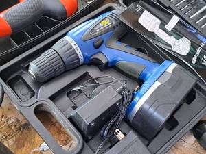 lot 117 image: GTV 18V Cordless DrillDriver with Battery, Charger, Case