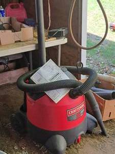 lot 141 image: Craftsman Pump Vac 16-Gallon WetDry Shop Vacuum with Hoses and Attachments