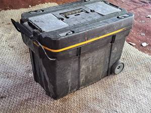 lot 145 image: Plastic Rolling Tool Box (BlackYellow)