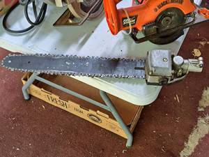 lot 146 image: Gasoline-Powered Polesaw Chainsaw Attachment Bar