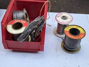 lot 241 image: Lot of  Assorted Spools of Soldering Wire