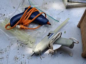 lot 242 image: Lot of (2) Hot Glue Guns HE260 with Glue Sticks