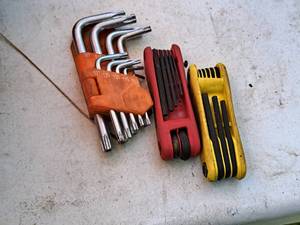 lot 274 image: (2) Hex Head Wrench Sets and (1) Torque Head Wrench Set