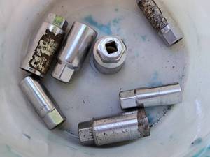 lot 305 image: Lot of (7) 38-drive Assorted Deep Well Sockets