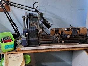 lot 9 image: Sears Roebuck Lathe with Accessories