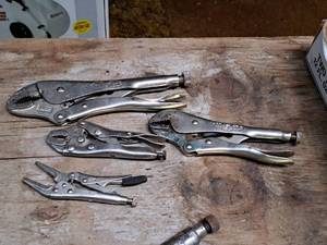 lot 338 image: Lot of (4) Assorted Locking Pliers